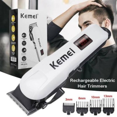 Kemei KM-809A Digital Electric Rechargeable Professional Hair Clipper Trimmer