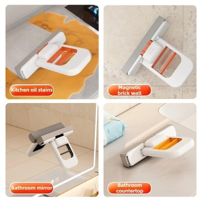 Mini Mop Folding Home Cleaning Mops With Sponge Self-squeezing Floor Washing Mops Desk Window Car Clean Tools